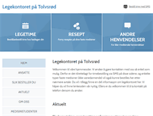 Tablet Screenshot of legekontoret.com